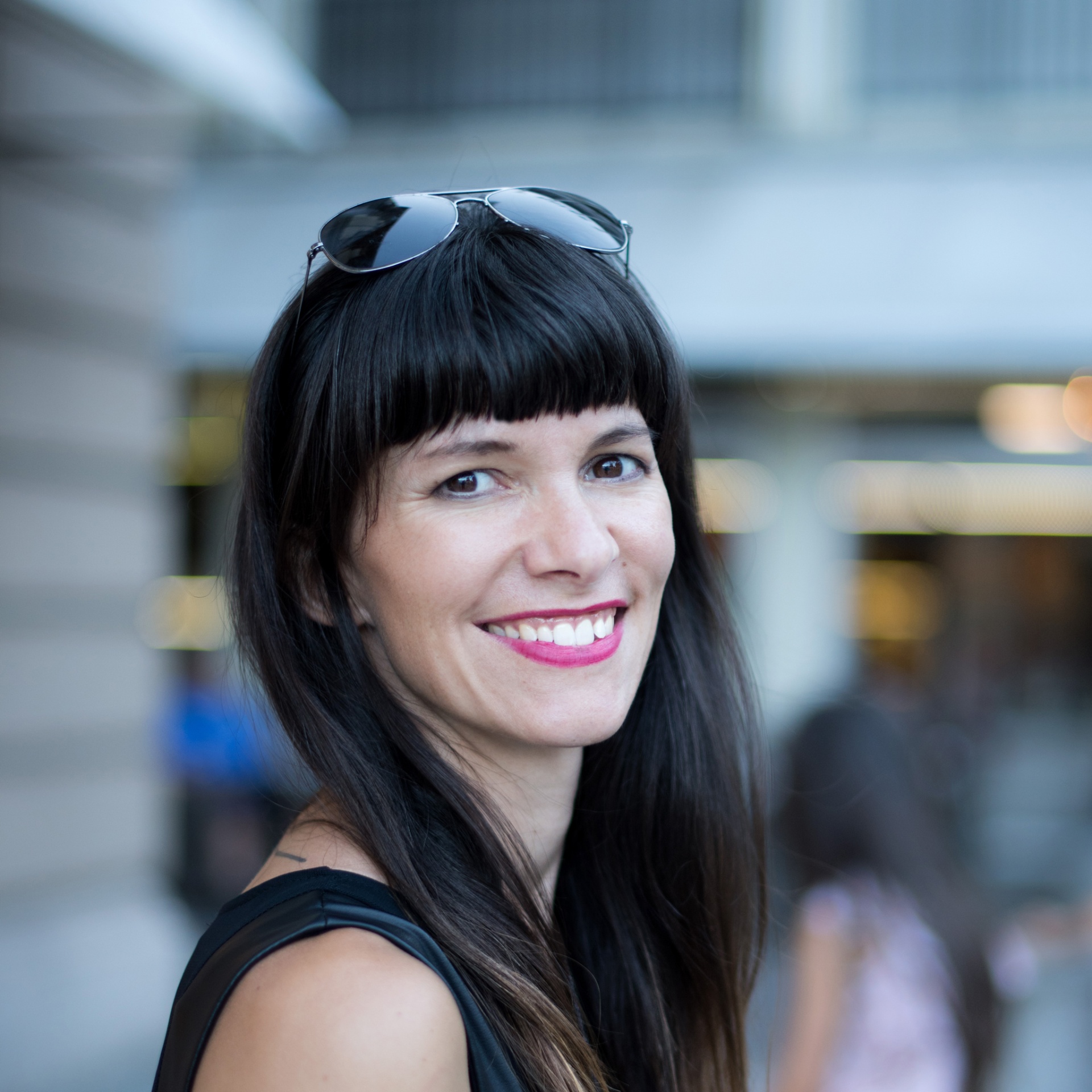Elodie, photographe, en séance